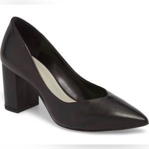1. State black block heels